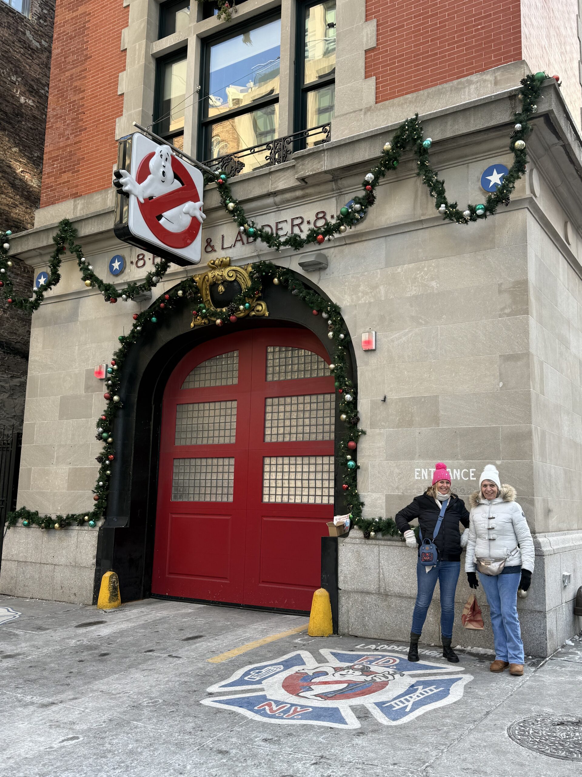 Brooklyn, New York — a couple of people standing in front of a building