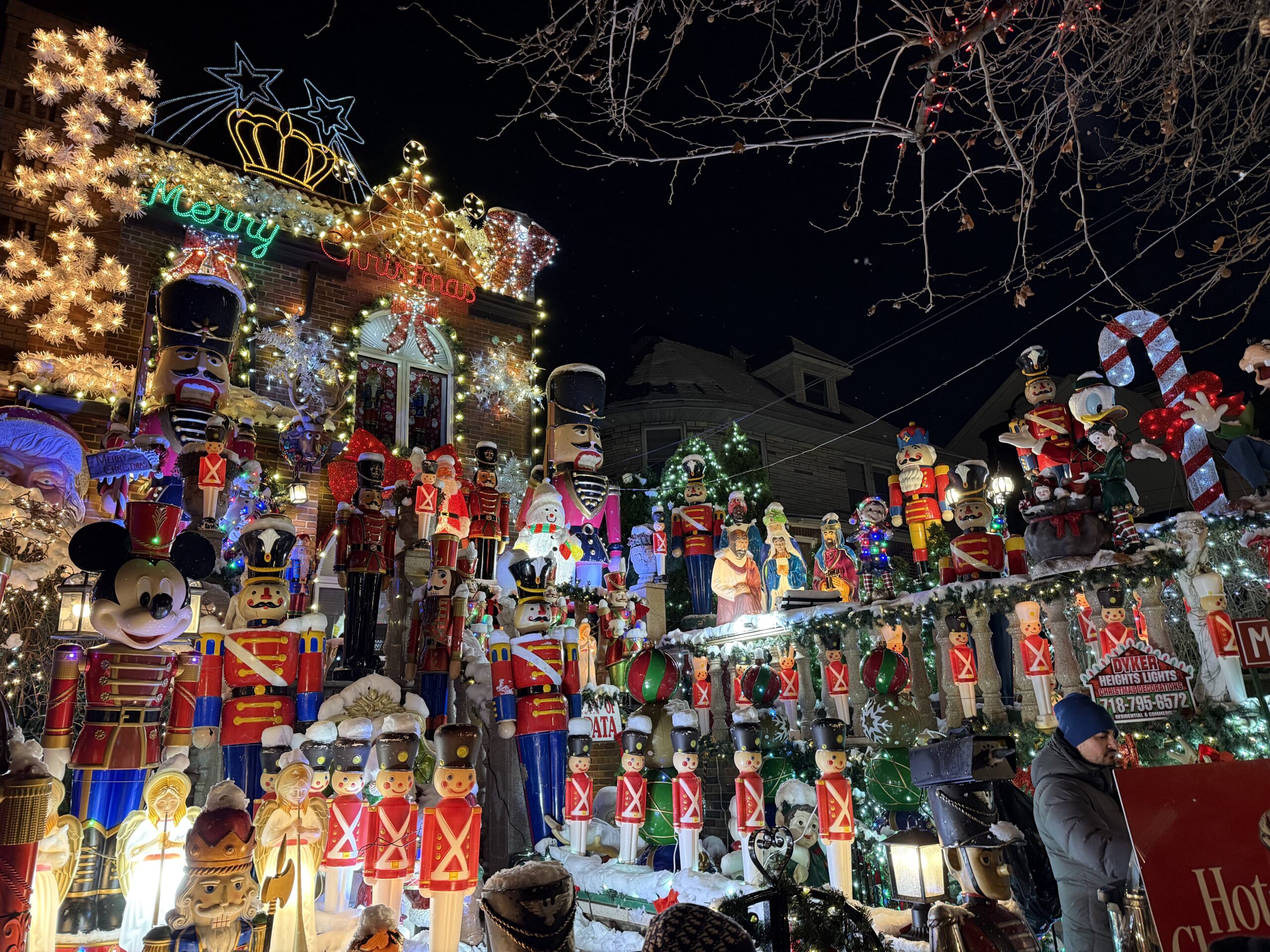 Brooklyn, New York — a display of christmas decorations and lights