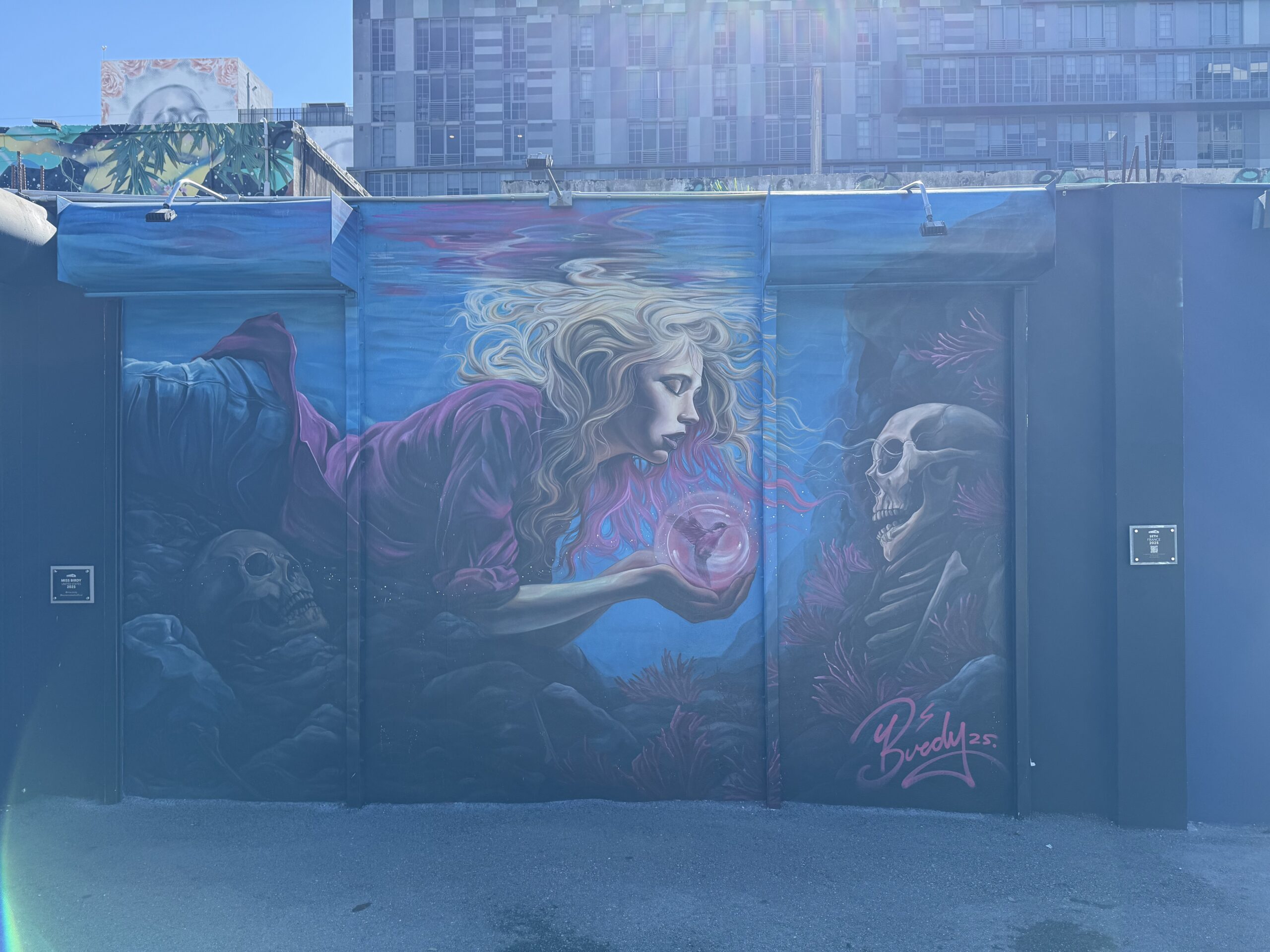 Miami — une fresque murale dans une ville