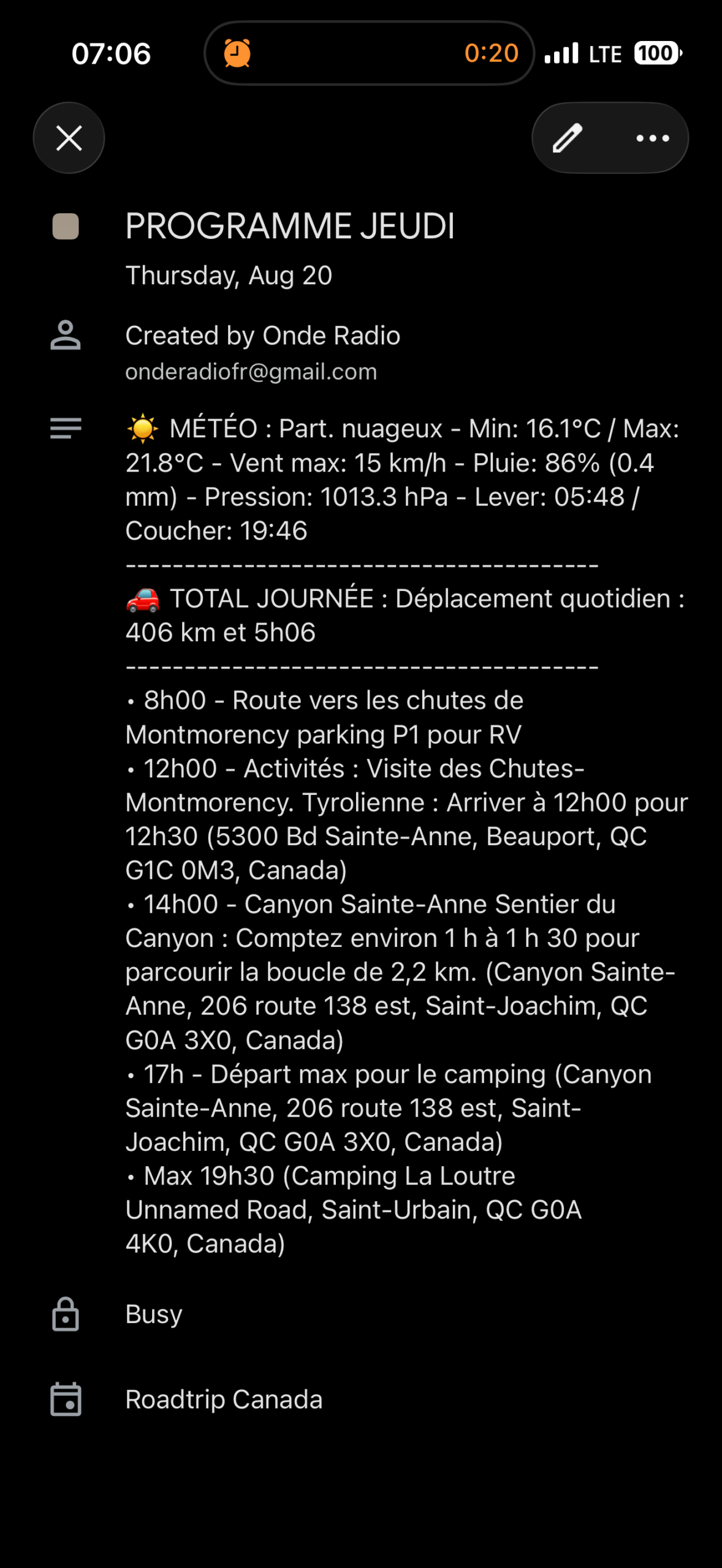 l'écran du téléphone affichant les paramètres