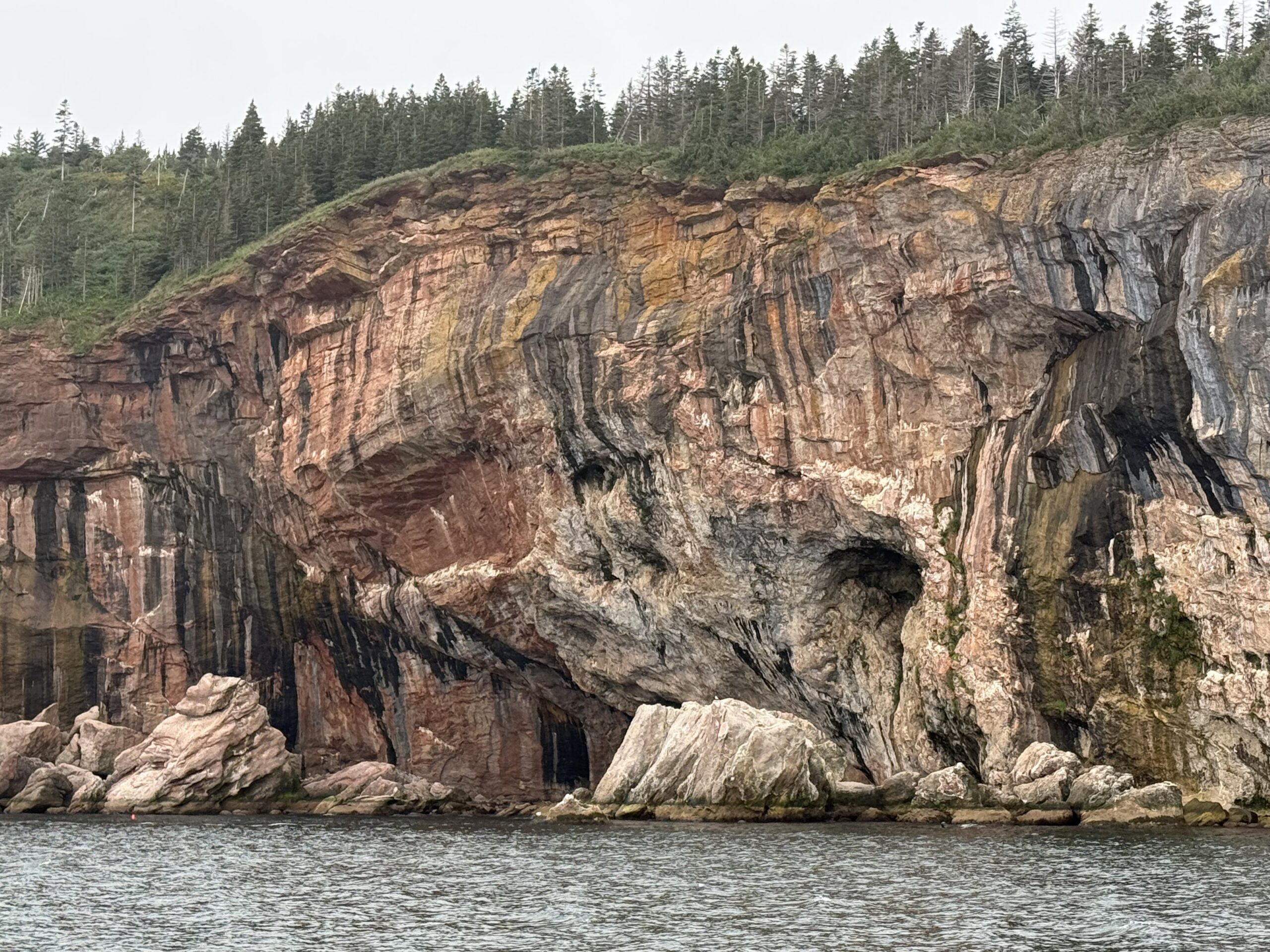 a large rock formation, Québec, Canada